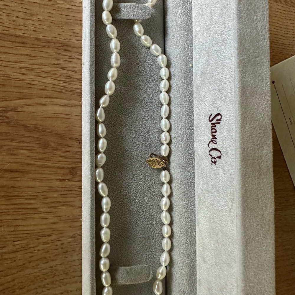 Vintage 1991 Shane Co. Certified cultured freshwater pearl necklace